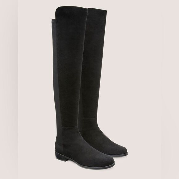 Stuart Weitzman 5050 BOOT over knee boot in black suede - Picture 3 of 8